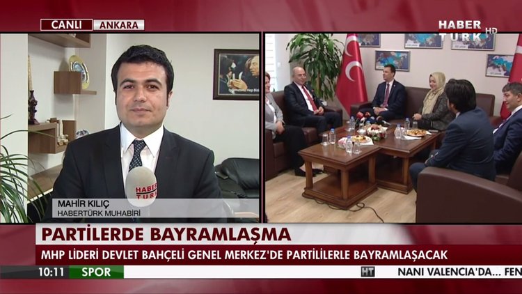 Partilerde bayramlaşma mesaisi