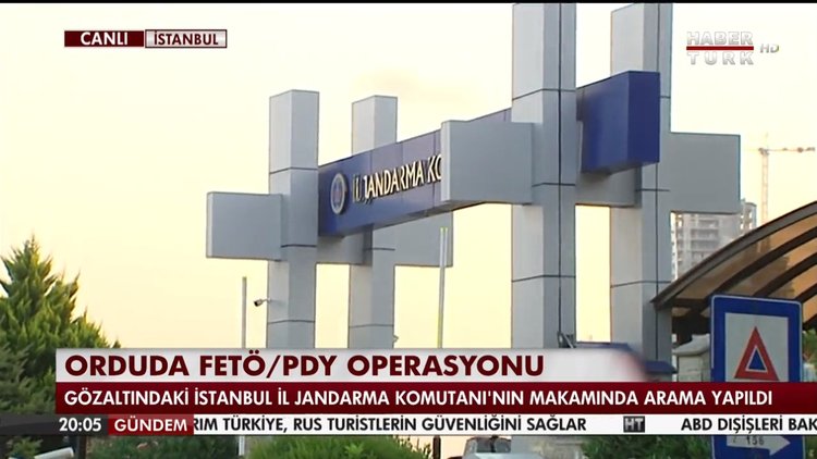 İstanbul İl Jandarma Komutanlığı'nda arama