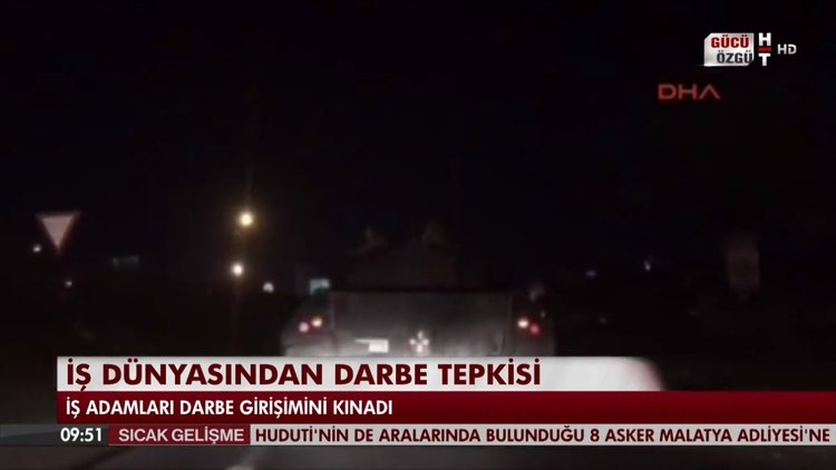 İş dünyasından darbe tepkisi