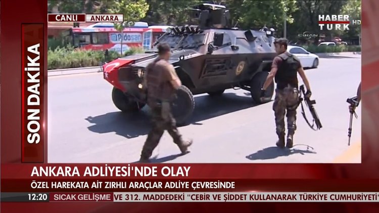 Ankara Adliyesi önünde gerginlik