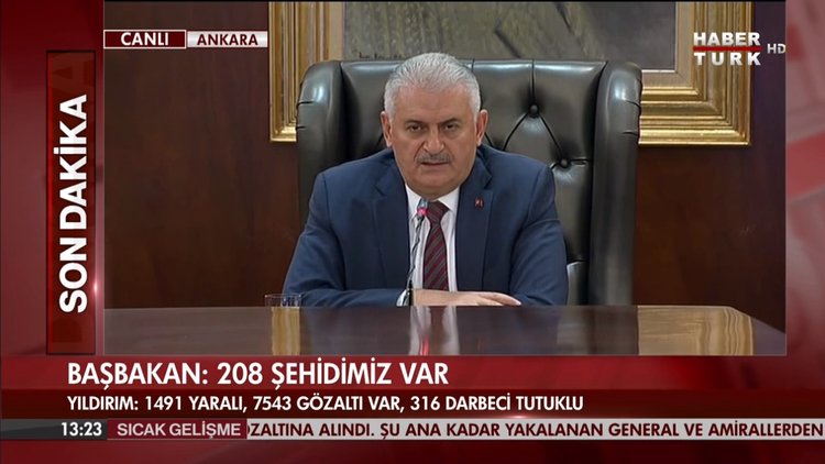 Başbakan Binali Yıldırım basın toplantısı