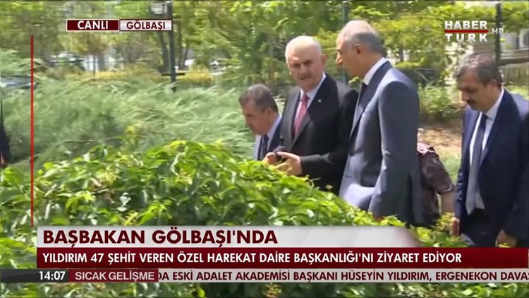 Başbakan Gölbaşı Polis Özel Harekat Daire Başkanlığını ziyaret etti