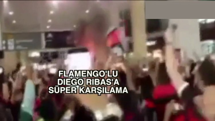 Diego Ribasa Flamengo usulü karşılama yapıldı