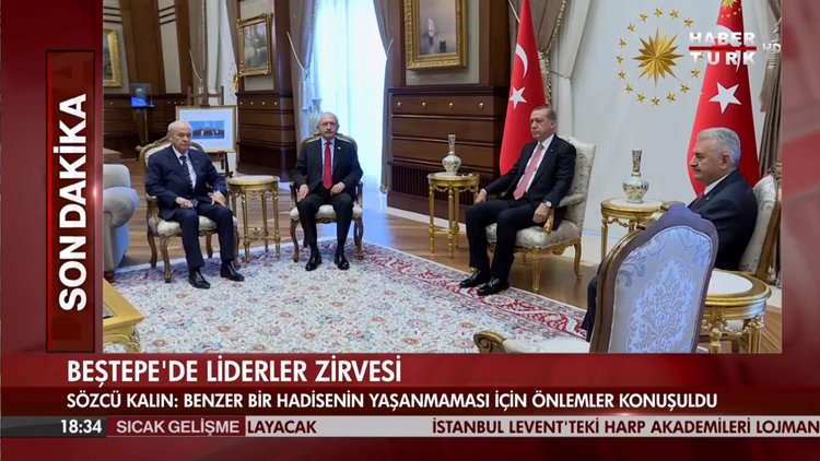 Beştepe'de liderler zirvesi!