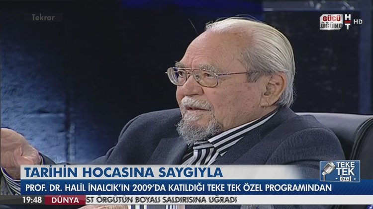 Tarihin hocasına saygıyla