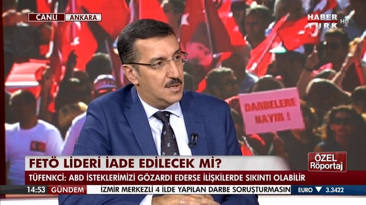 Gümrük ve Ticaret Bakanı Bülent Tüfenkci, HABERTÜRK TV'de