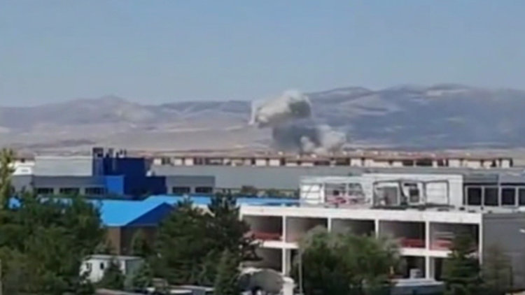 Akıncı Üssü'nün pistleri böyle bombalandı