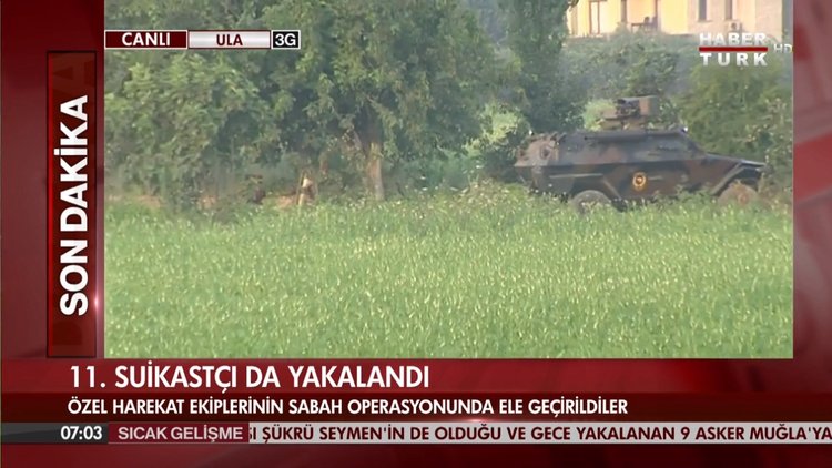 11 firari darbeci asker Muğla'da yakalandı