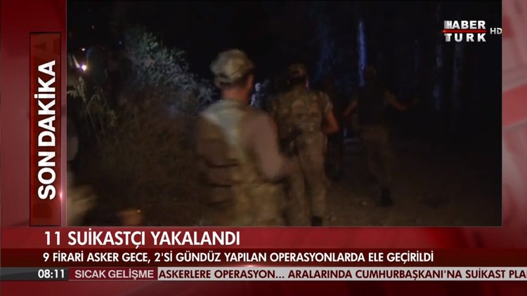 11 Suikastçi darbeci asker yakalandı
