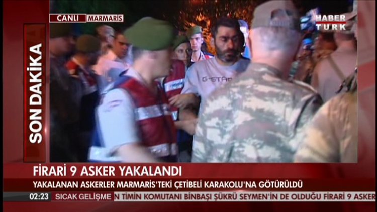 11 Suikastçi darbeci asker Muğla İl Emniyet Müdürlüğü'ne sevk edildi