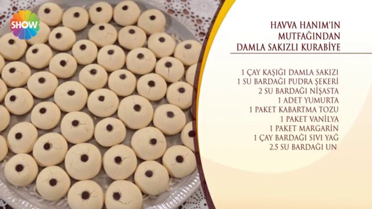 Kayseri Mutfağından "Damla sakızlı kurabiye"