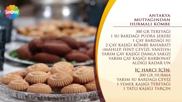 Antakya Mutfağı'ndan "Hurmalı Kömbe" tarifi