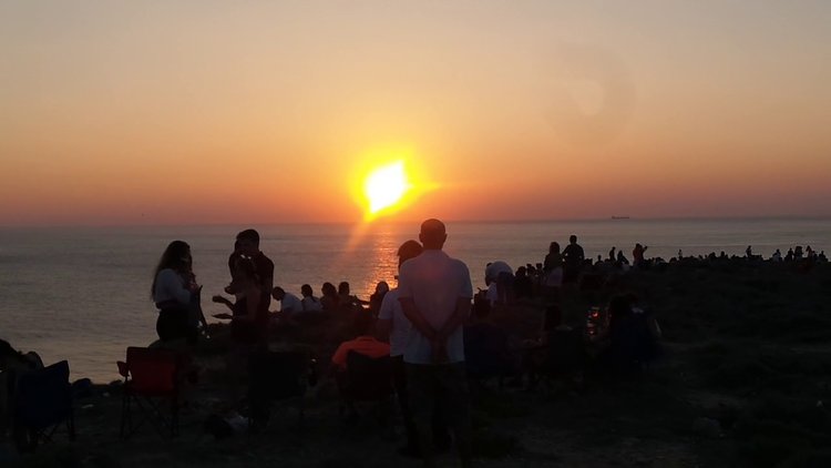 Bozcaada'da gün batımı