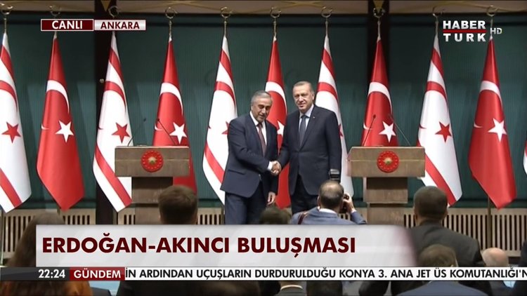Erdoğan - Akıncı buluşması!