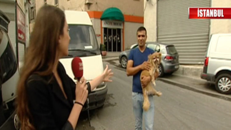 Ropörtaj yaparken köpeği bulundu!