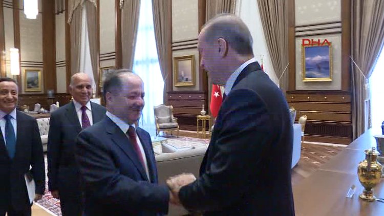 Cumhurbaşkanı Erdoğan, Barzani'yi kabul etti