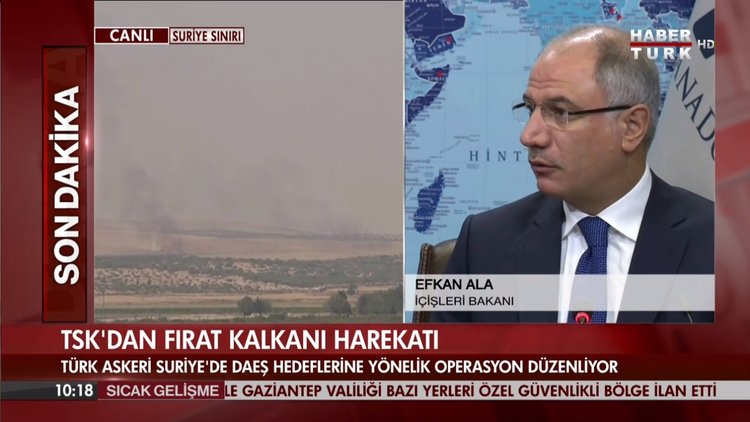 İçişleri Bakanı Efkan Ala'dan Cerablus açıklaması