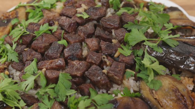 Videolu Patlıcanlı Etli Pilav Tarifi Show TV Yemek