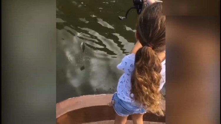 Robin van Persie kızıyla balık avlıyor