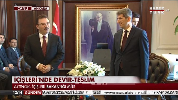 İçişleri Bakanlığ'nda devir-teslim