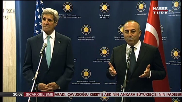 Dışişleri Bakanı Mevlüt Çavuşoğlu ile John Kerry telefonda görüştü