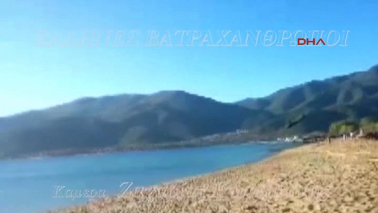 Yunan helikopterinin düşüşü cep telefonuyla görüntülendi