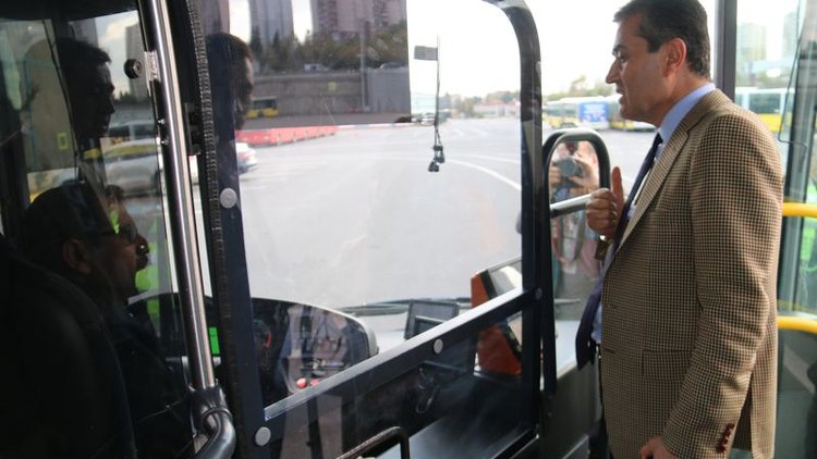 Otobüslerde kabinli önlem