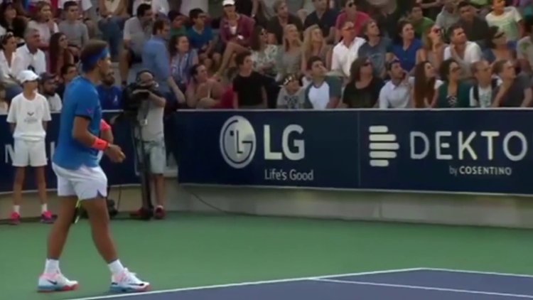 Rafael Nadal çocuğunu kaybeden kadın için maçı durdurdu