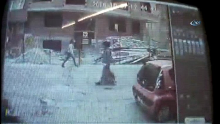 Yenibosna'daki bombalı saldırıda yaşananlar kamerada