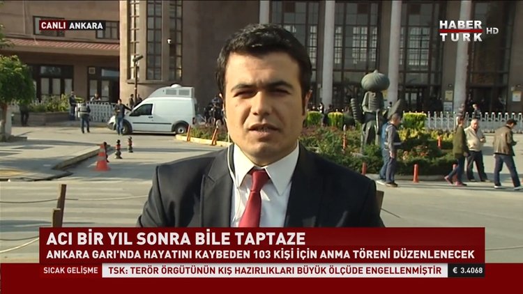 Ankara Garı'nda anma töreni