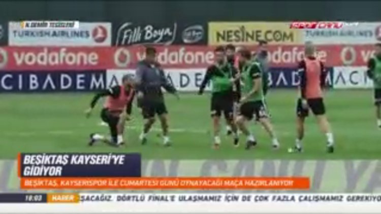 Beşiktaş idmanında gerginlik!