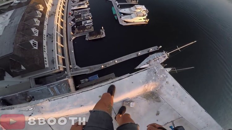 Çılgın atlayış kamerada