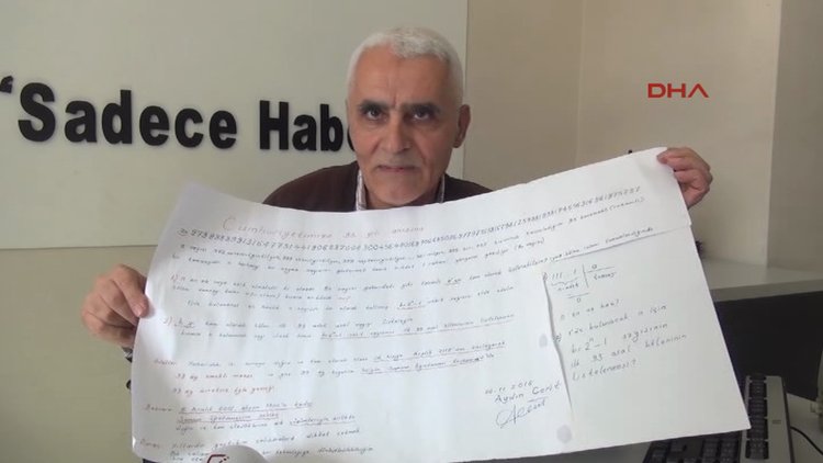 Matematik sorusunu çözebilene 93 aylık maaşını verecek