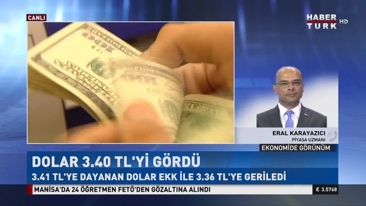 Dolar/TL 3.40 tl'yi gördü