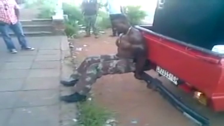 Afrikalı Süpermen şov yaptı