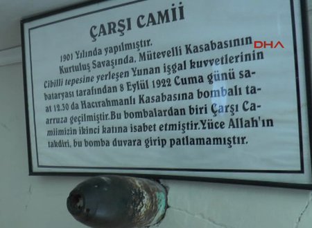 Manisa Da Cami Duvarinda 94 Yillik Top Mermisi
