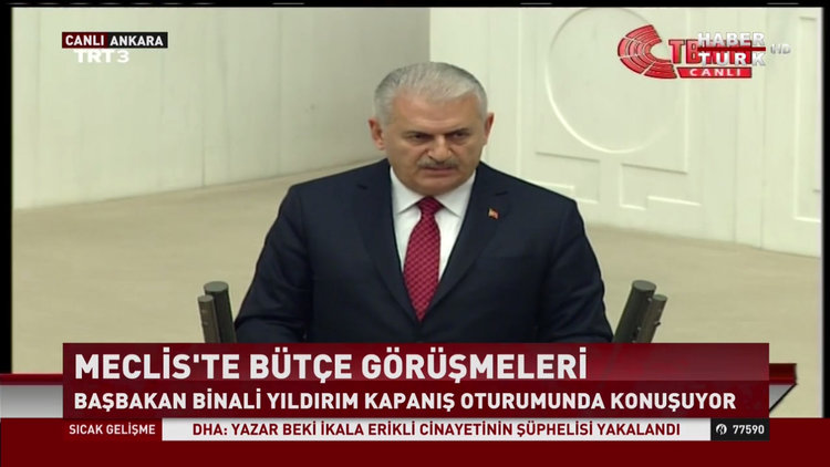 Başbakan Binali Yıldırım bütçe görüşmelerinin kapanış konuşmasını yaptı