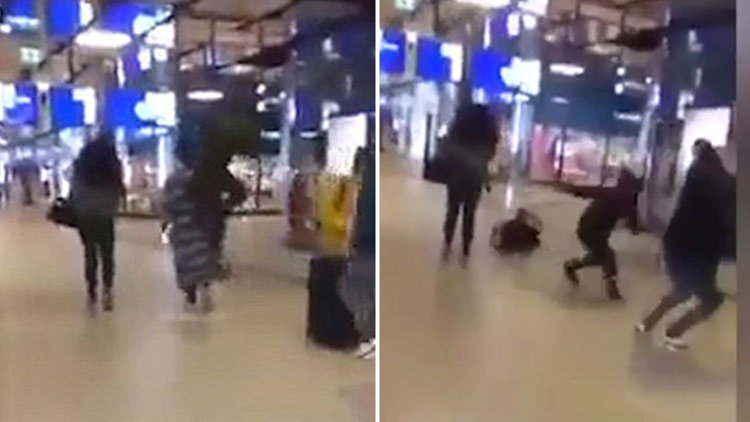 Bir kadın daha tekmelendi