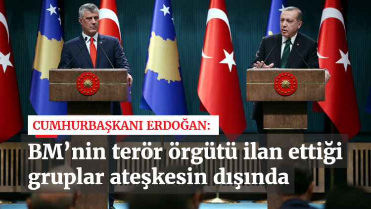 Erdoğan'dan ateşkes açıklaması