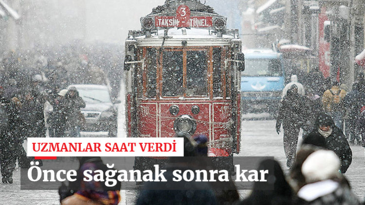 Önce sağanak sonra kar