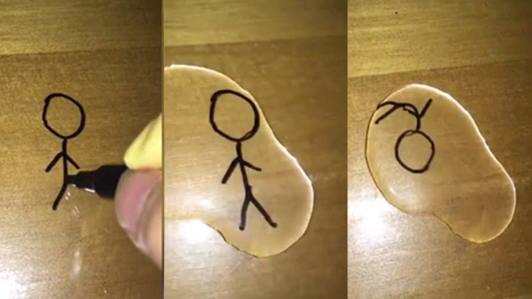 Çizdiği çöp adamı harekete geçirdi! Siz de yapabilirsiniz