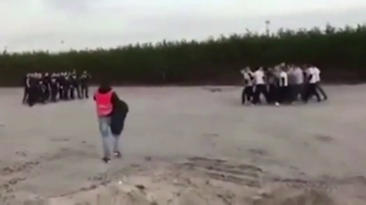 Holigan savaşları kamerada!