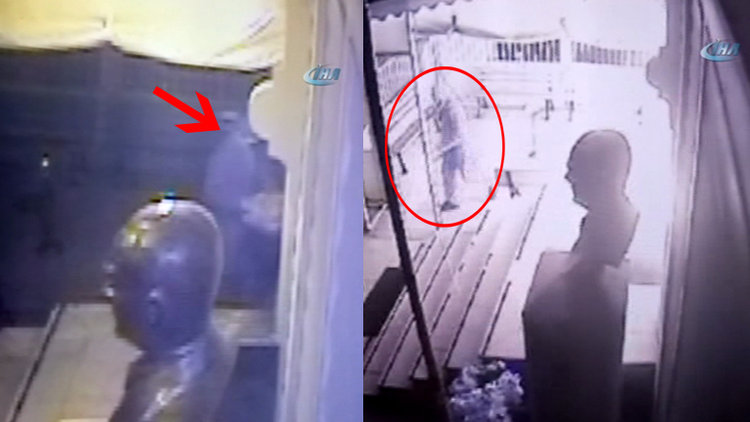 Müjdat Gezen Sanat Merkezine düzenlenen saldırı kamerada