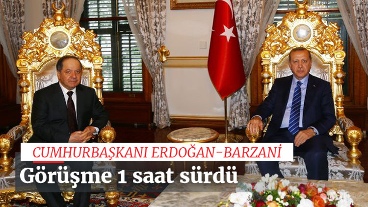 Erdoğan, Barzani&#039;yi kabul etti