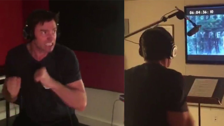 Hugh Jackman'ın Wolverine'i seslendirirken kendinden geçti