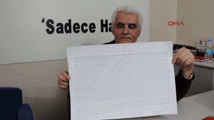 Soruyu çözene bütün mal varlığını verecek