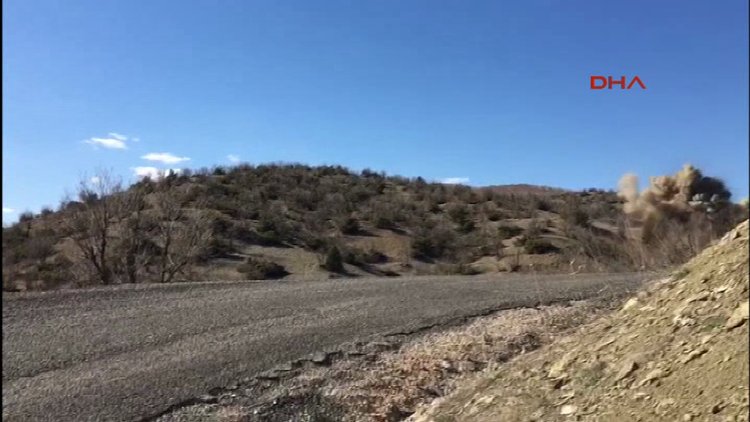 Lice yoluna döşenen el yapımı patlayıcı imha edildi