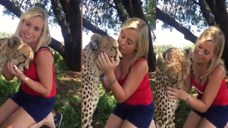 Çita ile dostluk kuran cesur kadın