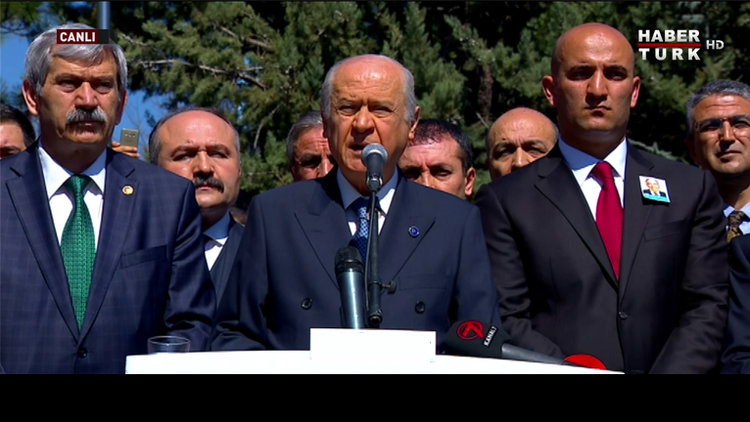 Devlet Bahçeli, Alparslan Türkeş'in 20'nci ölüm yıldönümünde konuştu