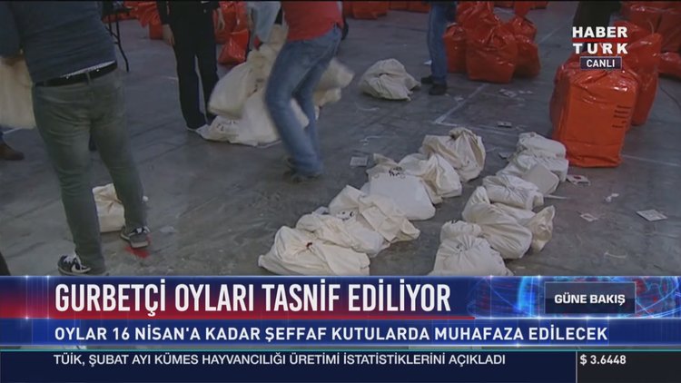 Gurbetçi oyları tasnif ediliyor